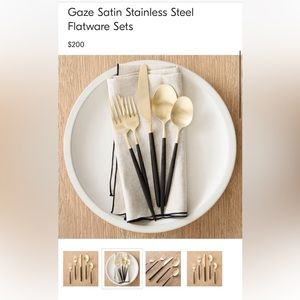 West Elm Gaze Satin Stainless Steel Flatware Sets